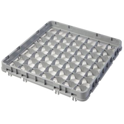 Nástavec koše half drop 500x500 mm šedý, model E2, Cambro, počet přihrádek: 49 (7x7), rozměr přihrádky: 62x62 mm, Světle šedá,…